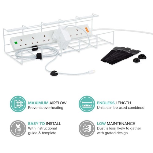Under desk cable management - desk,