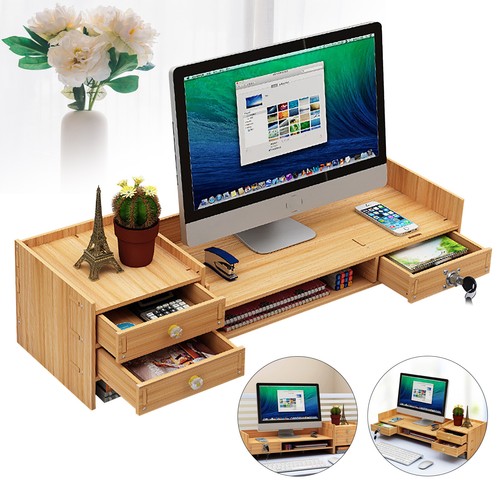 Wooden desk organizer with - wooden,