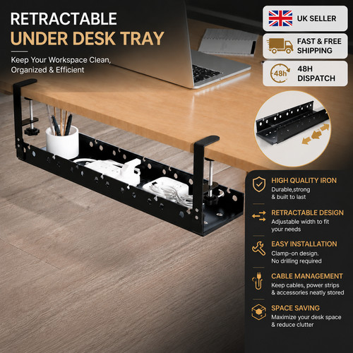 Under desk cable management - desk,