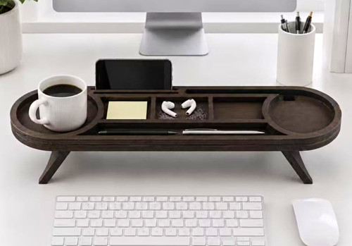 Wood desktop organiser desk - desktop,