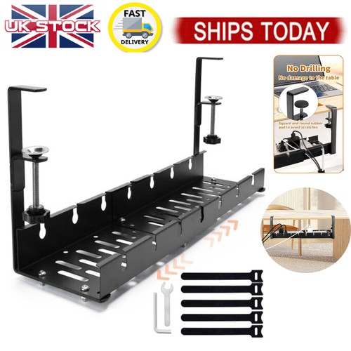 Under desk cable tray - desk,