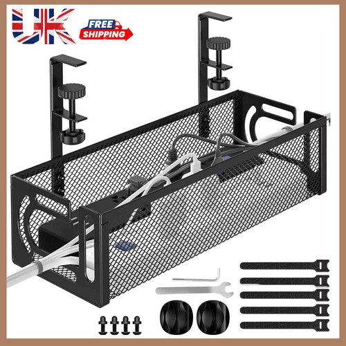 Under desk cable tray - desk,