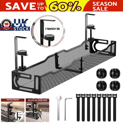 Under desk cable - desk, tray